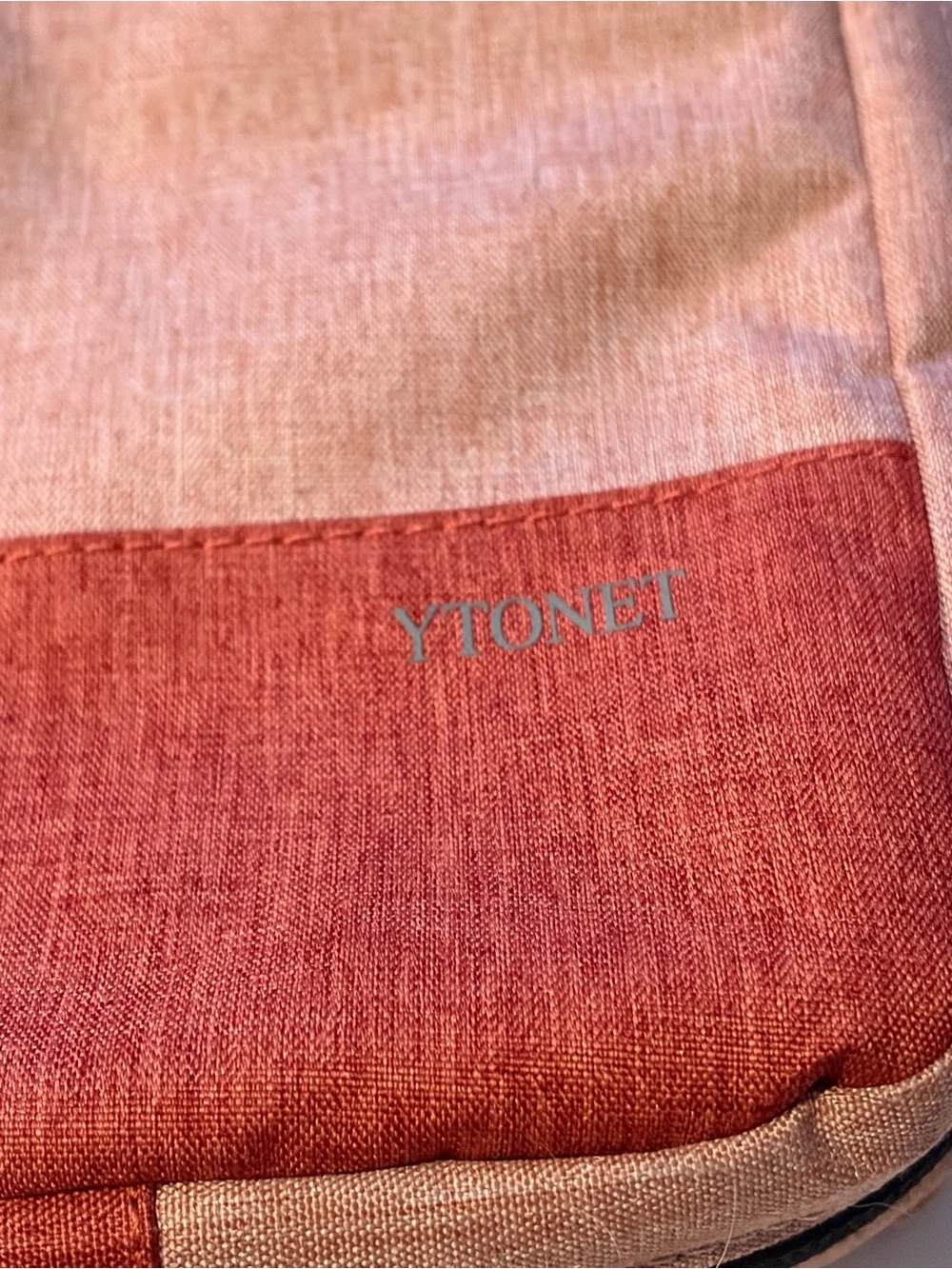 Two-Tone Laptop Sleeve Bag - pinkish red
